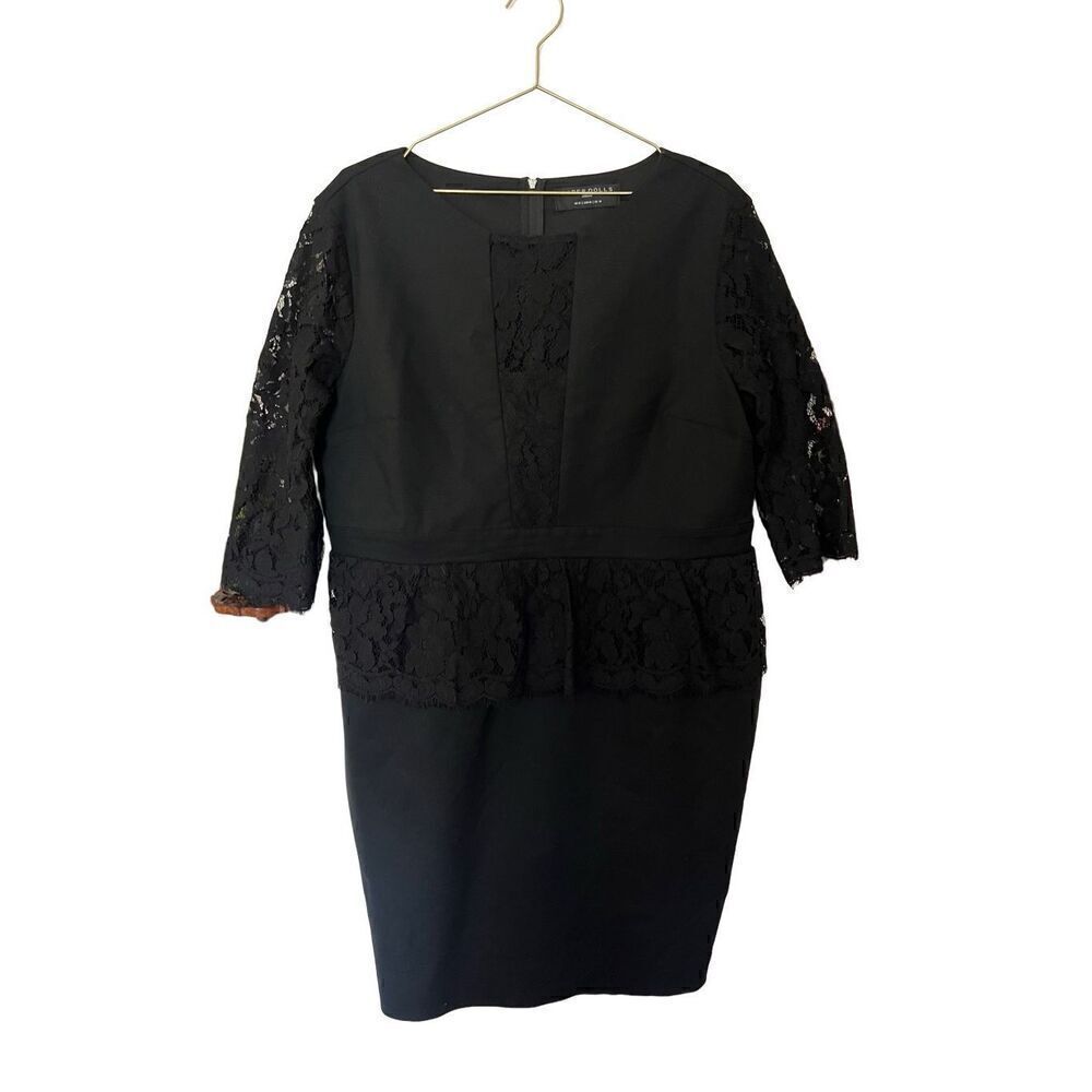 Paper Dolls peplum lace dress sz 18